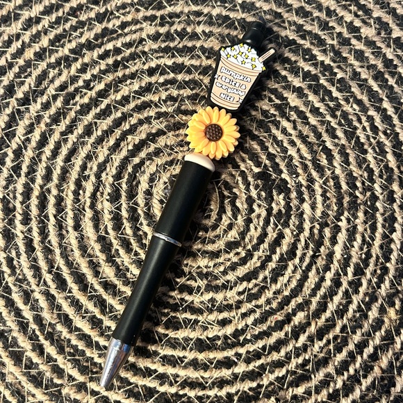 Pumpkin Spice Beaded Pen - Picture 1 of 1